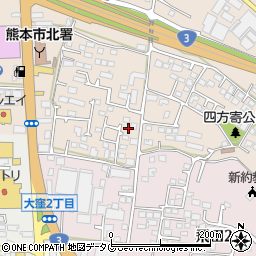 熊本県熊本市北区四方寄町496-4周辺の地図