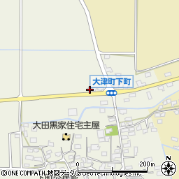 熊本県菊池郡大津町下町341周辺の地図