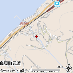 長崎県諫早市多良見町元釜139周辺の地図