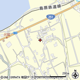 長崎県雲仙市瑞穂町古部甲592周辺の地図