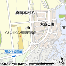 長崎県諫早市大さこ町3周辺の地図