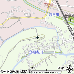 熊本県熊本市北区立福寺町周辺の地図