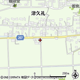 熊本県菊池郡菊陽町津久礼504周辺の地図