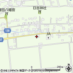 熊本県菊池郡菊陽町津久礼1836-3周辺の地図