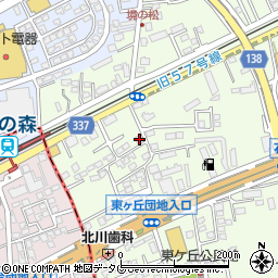 熊本県菊池郡菊陽町津久礼2172-2周辺の地図