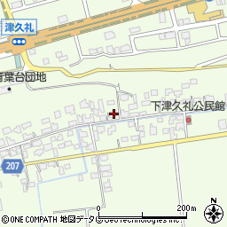 熊本県菊池郡菊陽町津久礼1930周辺の地図