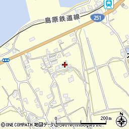 長崎県雲仙市瑞穂町古部甲569周辺の地図