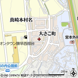 長崎県諫早市大さこ町11周辺の地図