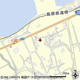 長崎県雲仙市瑞穂町古部甲550周辺の地図