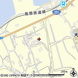 長崎県雲仙市瑞穂町古部甲570周辺の地図