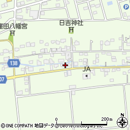 熊本県菊池郡菊陽町津久礼1836周辺の地図