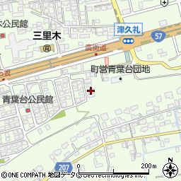 熊本県菊池郡菊陽町津久礼2387-17周辺の地図