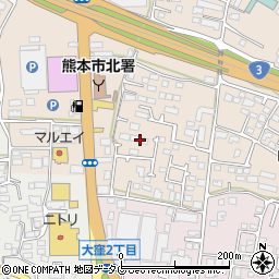 熊本県熊本市北区四方寄町509周辺の地図