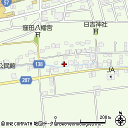 熊本県菊池郡菊陽町津久礼1842周辺の地図