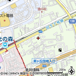 熊本県菊池郡菊陽町津久礼2183周辺の地図