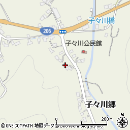 長崎県西彼杵郡時津町子々川郷1410周辺の地図