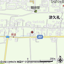 熊本県菊池郡菊陽町津久礼537-1周辺の地図