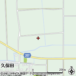 熊本県菊池郡菊陽町久保田周辺の地図