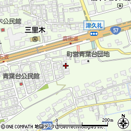 熊本県菊池郡菊陽町津久礼2387-16周辺の地図