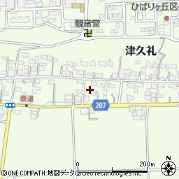 熊本県菊池郡菊陽町津久礼533周辺の地図