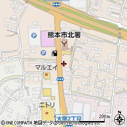 すき家熊本四方寄店周辺の地図