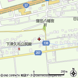 熊本県菊池郡菊陽町津久礼1883周辺の地図