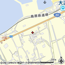 長崎県雲仙市瑞穂町古部甲527周辺の地図