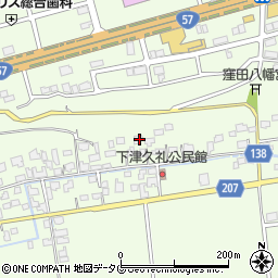 熊本県菊池郡菊陽町津久礼1905周辺の地図
