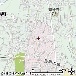 長崎県諫早市城見町51-7周辺の地図