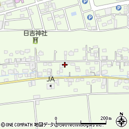 熊本県菊池郡菊陽町津久礼627周辺の地図
