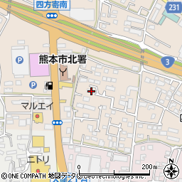 熊本県熊本市北区四方寄町512周辺の地図