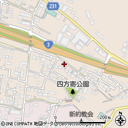 熊本県熊本市北区四方寄町446周辺の地図