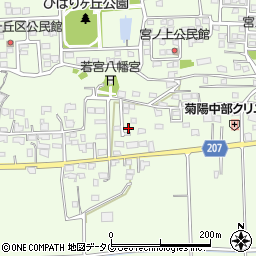 熊本県菊池郡菊陽町津久礼792-15周辺の地図