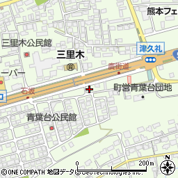 熊本県菊池郡菊陽町津久礼2386-1周辺の地図