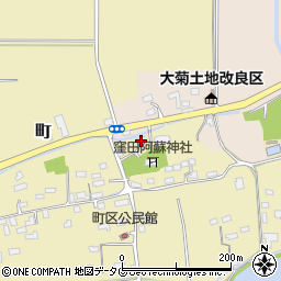 熊本県菊池郡大津町町258周辺の地図