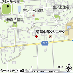 熊本県菊池郡菊陽町津久礼803-9周辺の地図