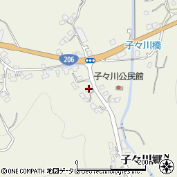 長崎県西彼杵郡時津町子々川郷1380周辺の地図