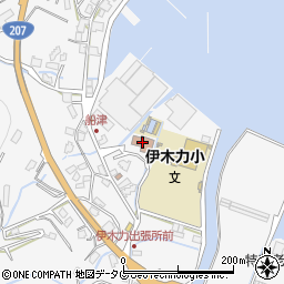 伊木力公民館周辺の地図