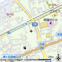 熊本県菊池郡菊陽町津久礼2190-2周辺の地図