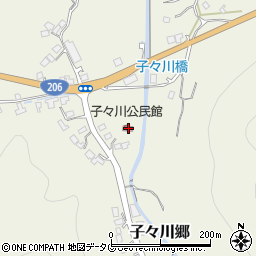 長崎県西彼杵郡時津町子々川郷1362周辺の地図