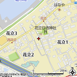 熊本県菊池郡菊陽町花立周辺の地図