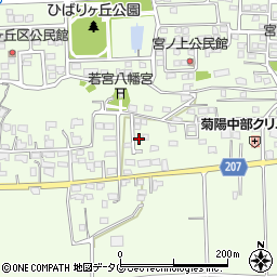 熊本県菊池郡菊陽町津久礼792周辺の地図