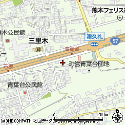 熊本県菊池郡菊陽町津久礼2384-1周辺の地図