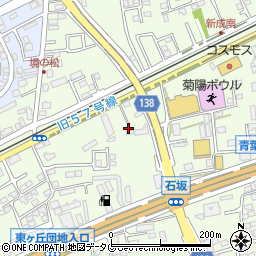 熊本県菊池郡菊陽町津久礼2190周辺の地図