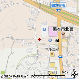 熊本県熊本市北区四方寄町1682周辺の地図