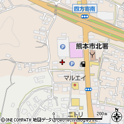 熊本県熊本市北区四方寄町1686周辺の地図