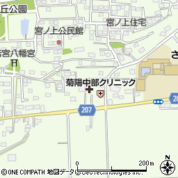 熊本県菊池郡菊陽町津久礼826-2周辺の地図