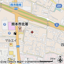 熊本県熊本市北区四方寄町512-12周辺の地図