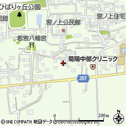 熊本県菊池郡菊陽町津久礼803周辺の地図