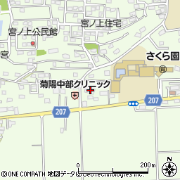 熊本県菊池郡菊陽町津久礼871周辺の地図